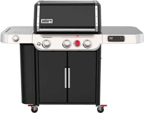 Rent To Own - Weber - Genesis Smart Gas Grill EX-335 3-Burner Propane Gas Grill - Black