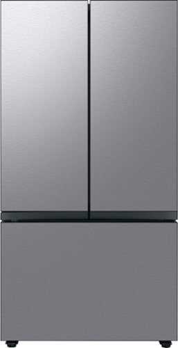 Samsung - 30 cu. ft. Bespoke 3-Door French Door Refrigerator with Beverage Center - Stainless steel