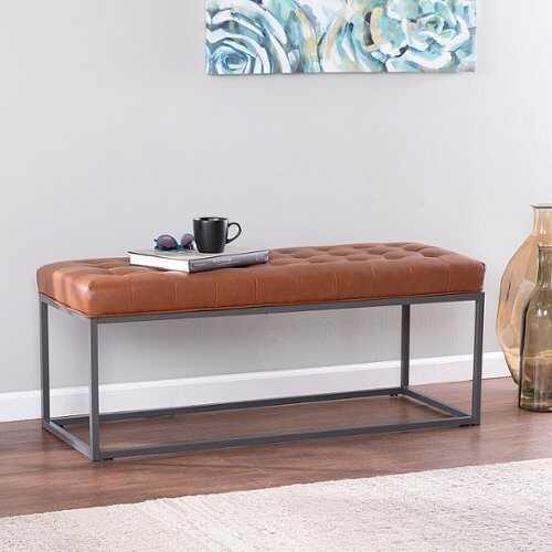 Southern Enterprises - Ciarin Upholstered Hallway Bench - Brown