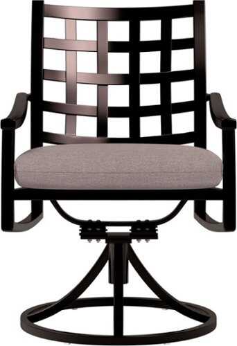 Rent to own Yardbird® - Lily Outdoor Dining Swivel Chair - Shale