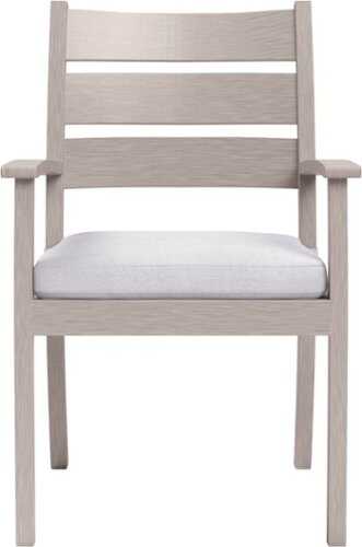 Rent to own Yardbird® - Eden Arm Outdoor Dining Chair - Silver