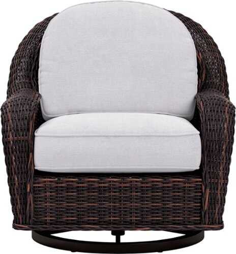 Rent to own Yardbird® - Waverly Outdoor Swivel Glider Chair - Silver