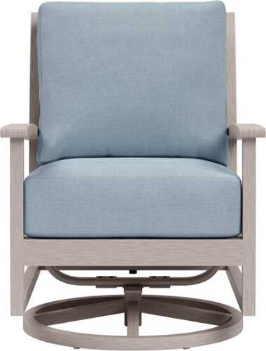 Rent To Own - Yardbird® - Eden Outdoor Swivel Rocking Chair - Mist