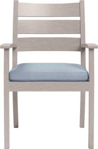 Rent to own Yardbird® - Eden Arm Outdoor Dining Chair - Mist