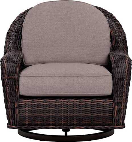 Rent to own Yardbird® - Waverly Outdoor Swivel Glider Chair - Shale