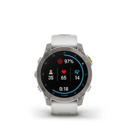 Garmin - epix (Gen 2) GPS Smartwatch 33mm Fiber-reinforced polymer - White Titanium