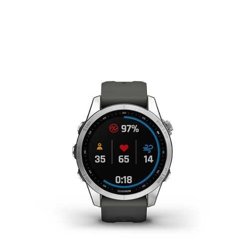 Garmin - fēnix 7S GPS Smartwatch 30 mm Fiber-reinforced polymer - Silver