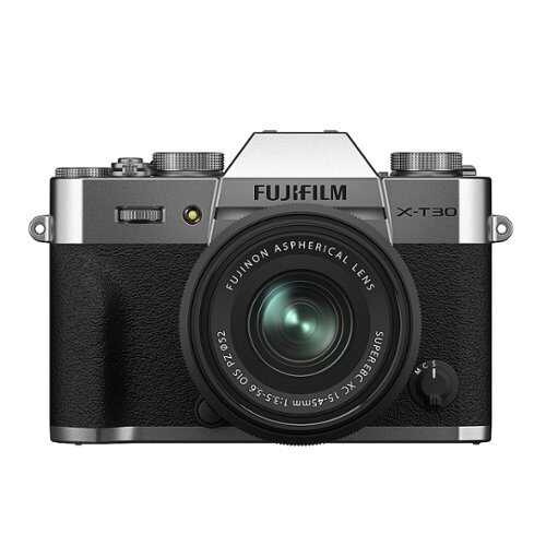 Rent to own Fujifilm - X-T30 II Mirrorless Camera with XC 15-45mm Lens Kit - Silver