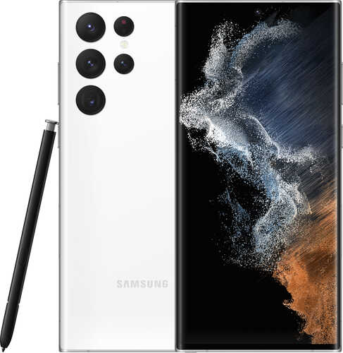 Samsung - Galaxy S22 Ultra 128GB (Unlocked) - Phantom White