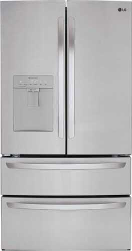 Rent to own LG - 28.6 cu ft 4 Door French Door Refrigerator with Water Dispenser - Stainless steel