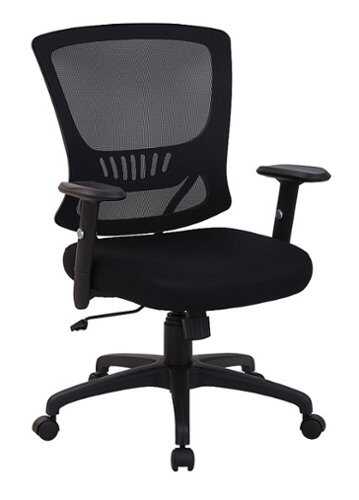 OSP Home Furnishings - Mesh Back & Seat Locking Tilt Task Chair - Black