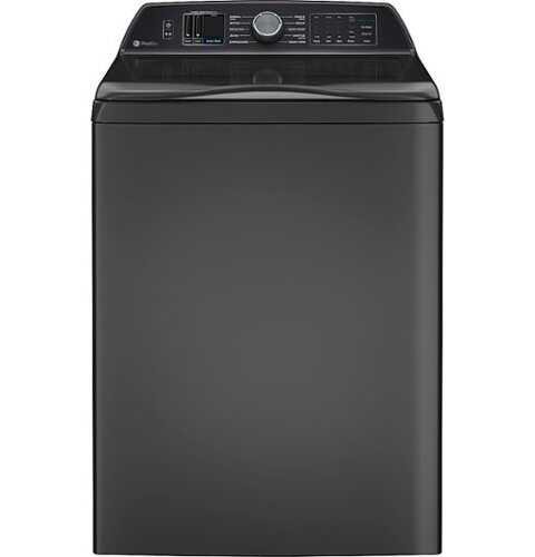 Rent to own GE Profile - 5.4 Cu Ft High Efficiency Smart Top Load Washer w/ Smarter Wash Technology, Easier Reach & Microban Technology - Diamond gray