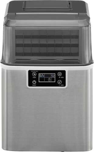 Rent to own Insignia™ - 44 Lb. Portable Icemaker with Auto Shut-Off - Stainless steel