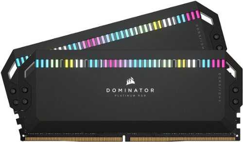 Rent to own CORSAIR - DOMINATOR PLATINUM RGB 32GB (2PK x 16GB) 6200MHz DDR5 C36 DESKTOP - Black