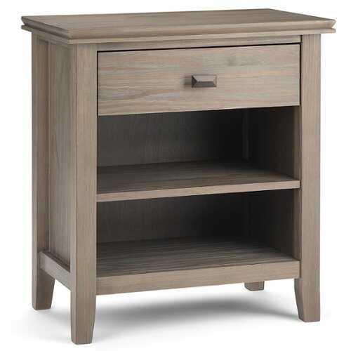 Rent to own Simpli Home - Artisan Bedside Table - Distressed Grey