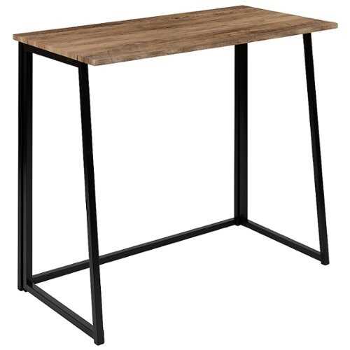Flash Furniture - Small Natural Home Office Folding Computer Desk - 36" - Rustic