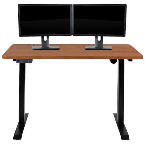 Flash Furniture - Electric Height Adjustable Standing Desk - Mahogany