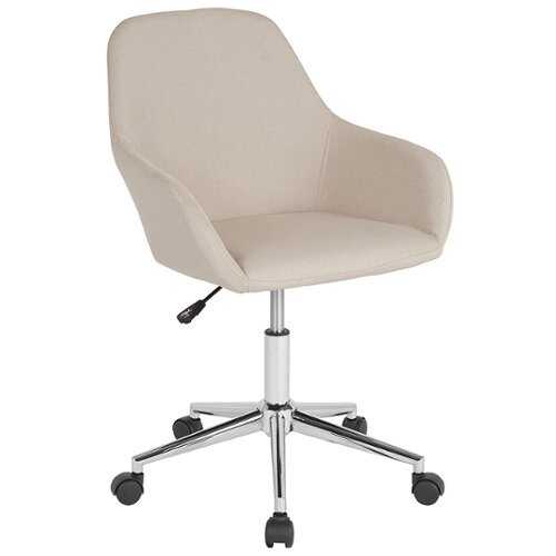 Flash Furniture - Cortana Home and Office Mid-Back Chair in - Beige Fabric