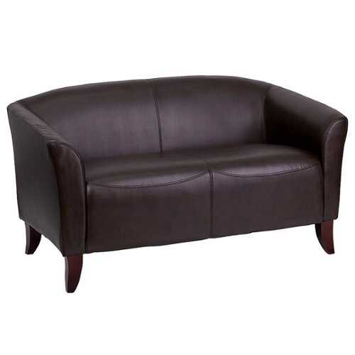 Flash Furniture - HERCULES Imperial Series LeatherSoft Loveseat - Brown