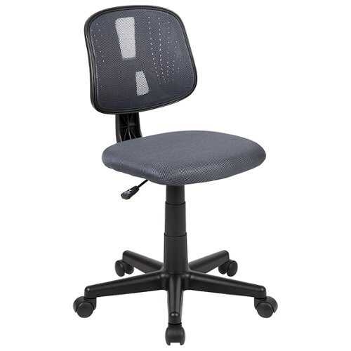 Flash Furniture - Flash Fundamentals Mid-Back Mesh Swivel Task Office Chair with Pivot Back, BIFMA Certified - Gray
