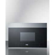 Rent to own Summit Appliance MHOTR24SS 24 in. Wide Over-the-Range Microwave, Black & Stainless Steel