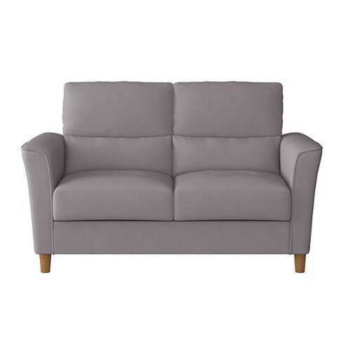 CorLiving Georgia Upholstered Loveseat Sofa - Light Grey