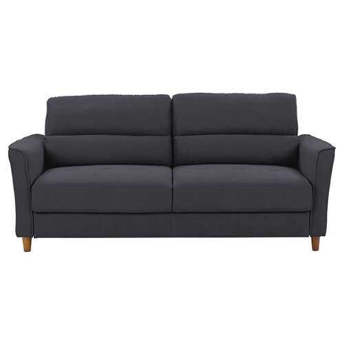 CorLiving Georgia Upholstered Three Seater Sofa - Dark Grey