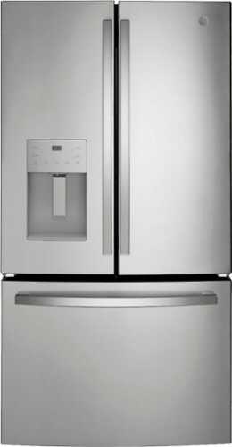 GE - 25.6 Cu. Ft. French Door Refrigerator - Fingerprint resistant stainless steel