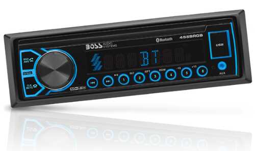 Rent to own BOSS Audio - BOSS Elite Single-DIN Car Stereo, Bluetooth, No CD/DVD Player, AM/FM Radio Receiver, Aux-In, Multicolor Illumination - Black