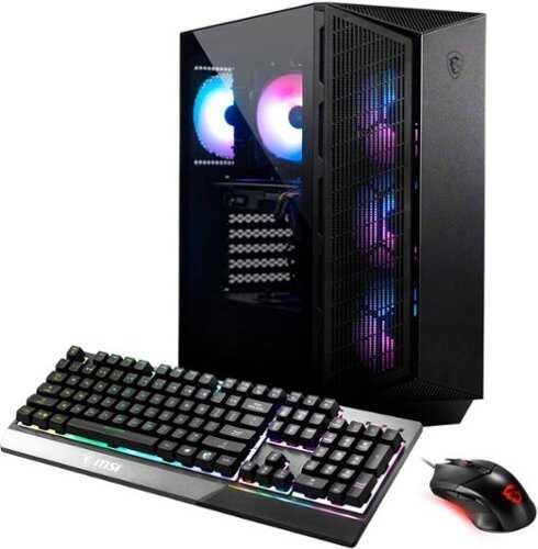MSI - Aegis ZS Gaming Desktop - AMD Ryzen - R7-5700G - 16GB Memory - RX 6700XT - 1TB SSD - Black