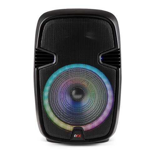 Rent to own QFX - 15" BT Speaker Recharge  with LED Lights - Black