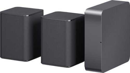 Rent to own LG - 140W Wireless Rear Channel Speakers (Pair) - Black