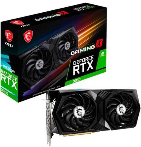 Rent to own MSI - NVIDIA GeForce RTX 3050 Gaming X 8G - 8GB GDDR6 - PCI Express 4.0 - Graphics Card - Black