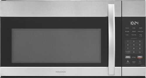 Rent to own Insignia™ - 1.7 Cu. Ft. Over-the-Range Microwave - Stainless steel