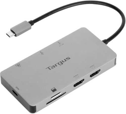 Rent to own Targus - USB-C Dual HDMI 4K Docking Station with 100W PD Pass-Thru - Silver