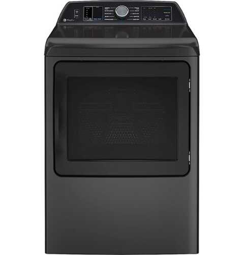 GE Profile 7.4 cu. ft. Capacity Smart aluminized alloy drum Electric Dryer with Sanitize Cycle and Sensor Dry