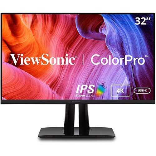 Rent to own ViewSonic - ColorPro 31.5 LCD 4K UHD Monitor with HDR (DisplayPort USB, HDMI)