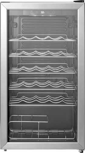 Rent To Own - Insignia™ - 29-Bottle Wine Cooler - Stainless steel