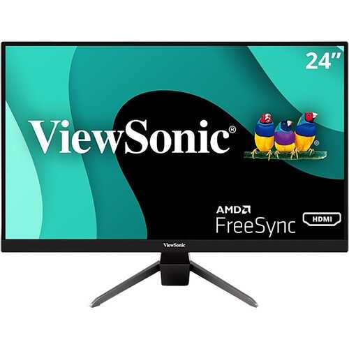 Rent to own ViewSonic - 24" LED FHD FreeSync Monitor (DisplayPort, HDMI, VGA)