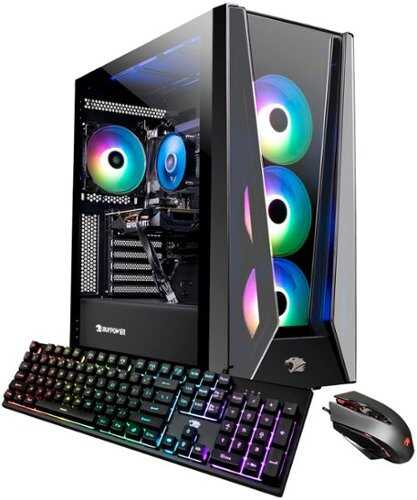 iBUYPOWER - TraceMR Gaming Desktop - AMD Ryzen 5600X - 16GB Memory - AMD RX 6600 XT - 1TB HDD + 500GB SSD - Black