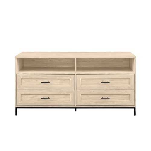 Rent to own Walker Edison - Contemporary 4-Drawer TV Stand for TVs up to 60” - Birch