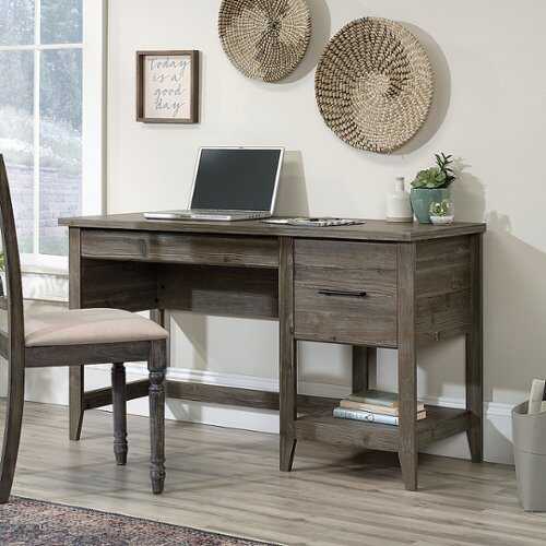 Sauder - Summit Station Desk - Pebble Pine