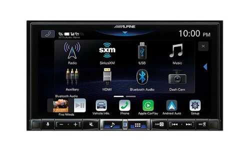Rent to own Alpine - 7" Android Auto/Apple CarPlay™ - Built-in Bluetooth - Digital Multimedia Receiver - Black