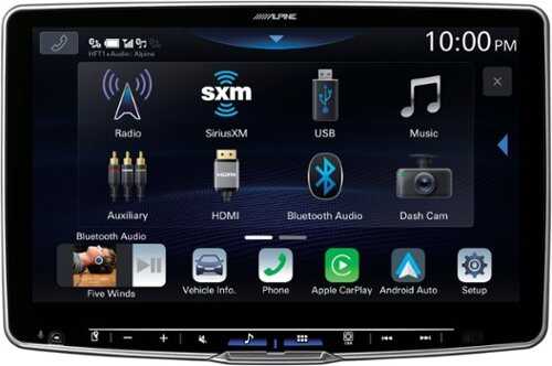 Rent to own Alpine - 11" Android Auto and Apple CarPlay Bluetooth Digital Media Receiver - Black