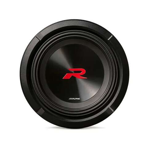 Rent to own Alpine - R-Series Single 8” Dual Voice Coil  (4Ω + 4Ω) Subwoofer - Black