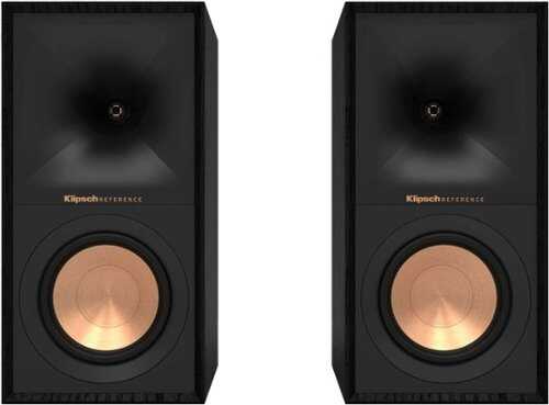 Rent to own Klipsch - R-50M Reference Series 5-1/4" 340-Watt Passive 2-Way Bookshelf Speakers (Pair) - Black