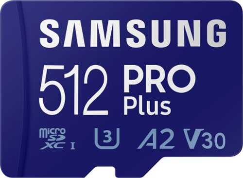 Rent to own Samsung - PRO Plus 512GB microSDXC UHS-I Memory Card with Reader