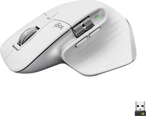 Rent to own Logitech - MX Master 3S Wireless Laser Mouse with Ultrafast Scrolling - Pale Gray