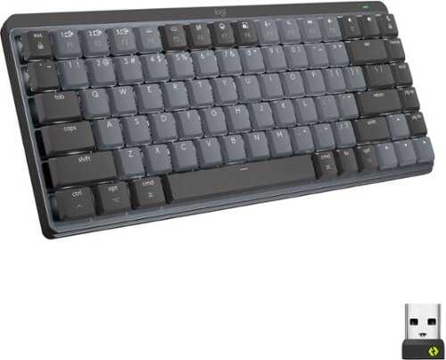 Rent to own Logitech - MX Mechanical Mini Compact Wireless Mechanical Tactile Switch Keyboard for Windows/macOS with Backlit Keys - Graphite