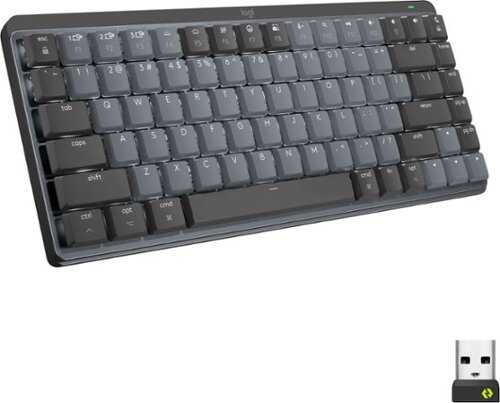 Rent to own Logitech - MX Mechanical Mini Compact Wireless Mechanical Linear Switch Keyboard for Windows/macOS with Backlit Keys - Graphite